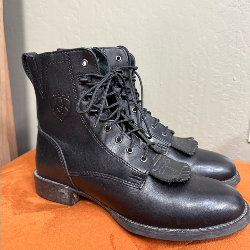 Ariat Black Lace Up Boots for Women